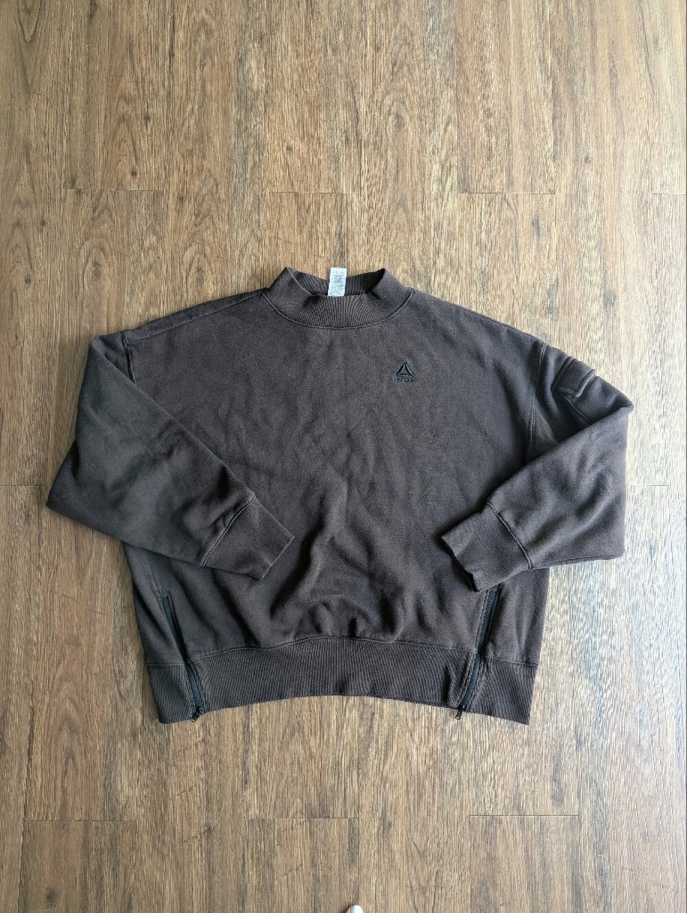 Reebok Brown Crewneck Cargo Sweatshirt Sz L
